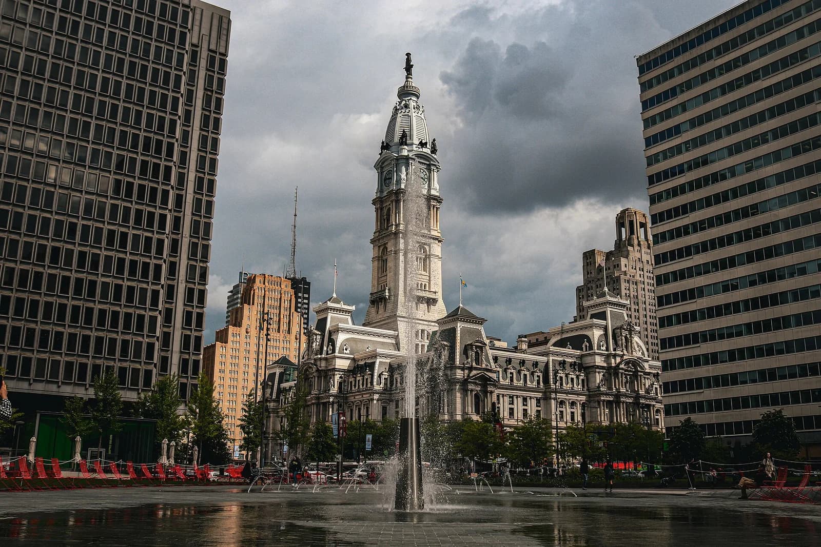 Philadelphia City Hall and Center City public space